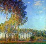 Poplars on the Banks of the River Epte, Seen from the Marsh